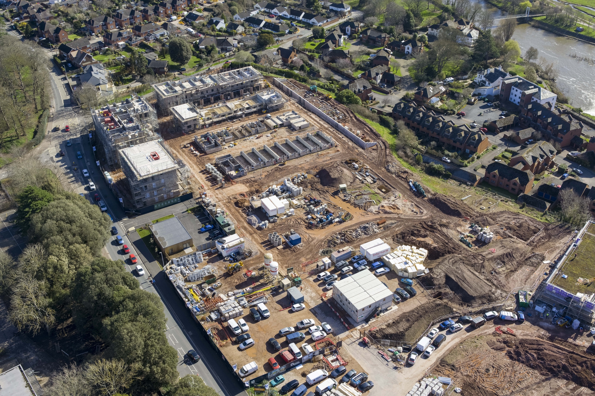 St Leonards Quarter Update - main image showing a drone photo over the site