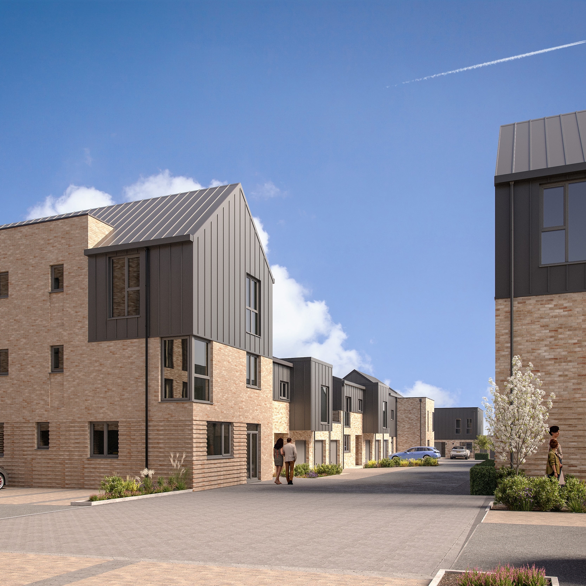 St Leonards Quarter, Exeter, row of houses, property developer