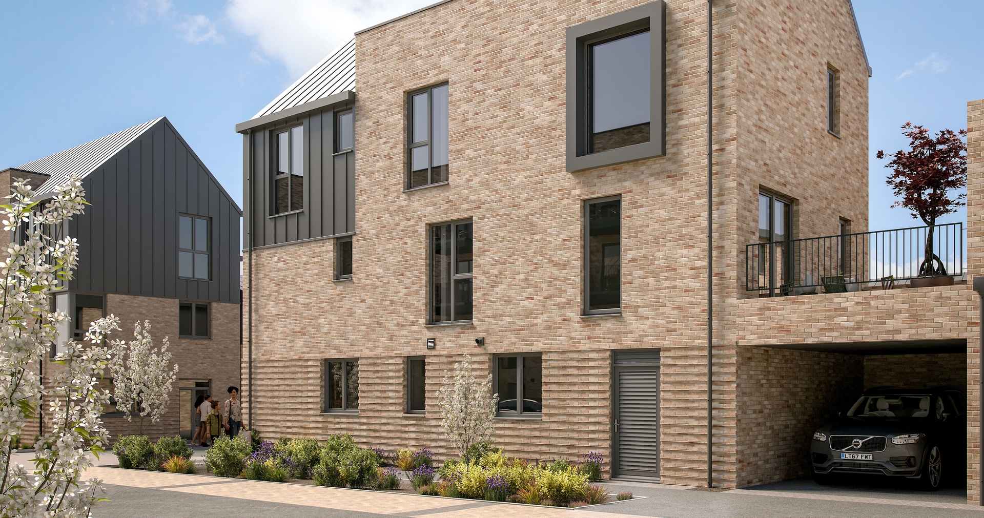 St Leonards Quarter, Exeter, row of houses, property developer