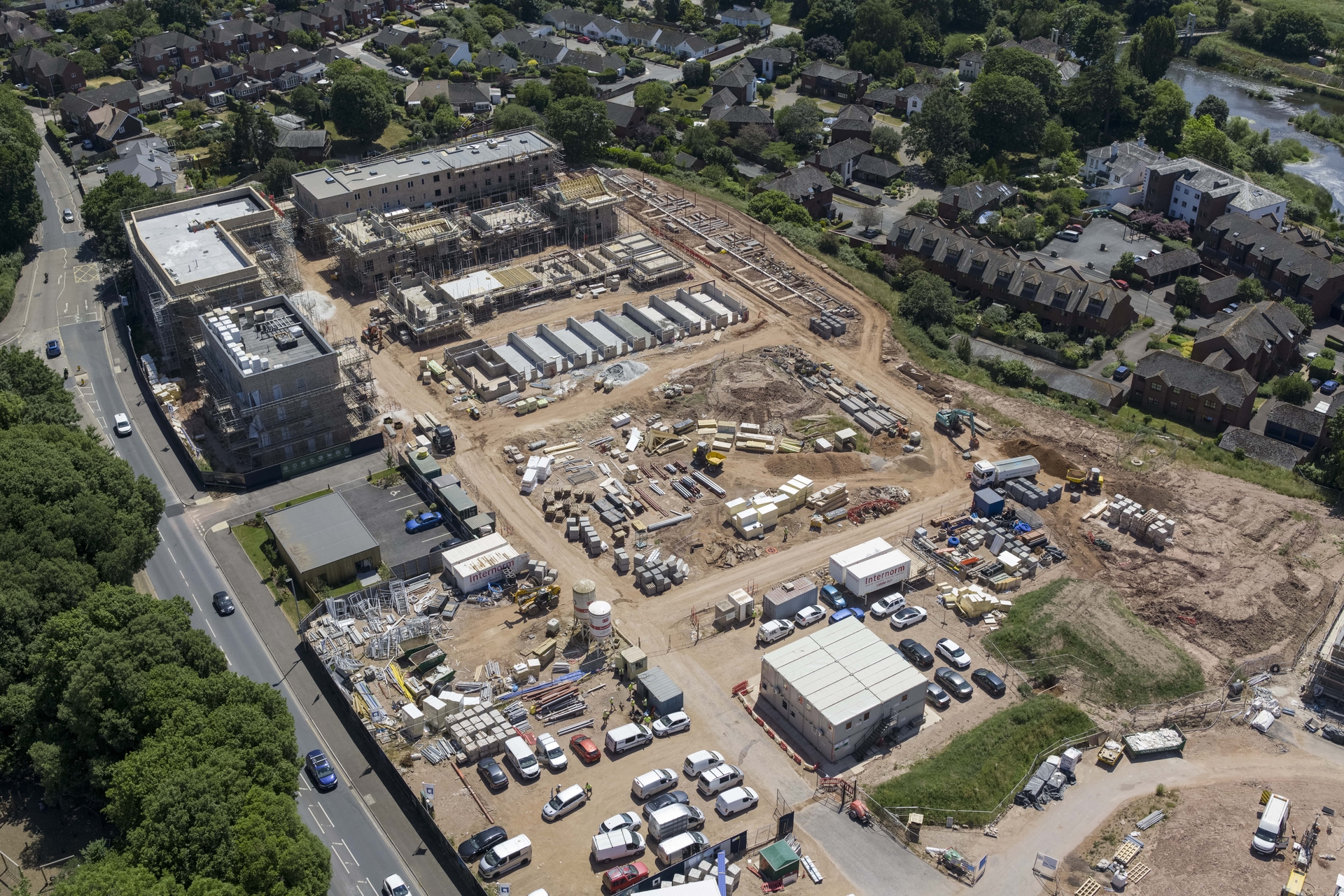 Aerial View of the Construction of St. Leonards Quarter