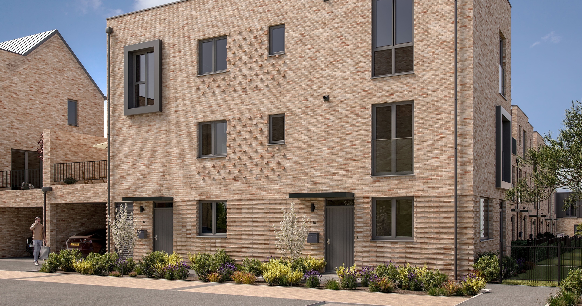 St Leonards Quarter, Exeter, row of houses, property developer