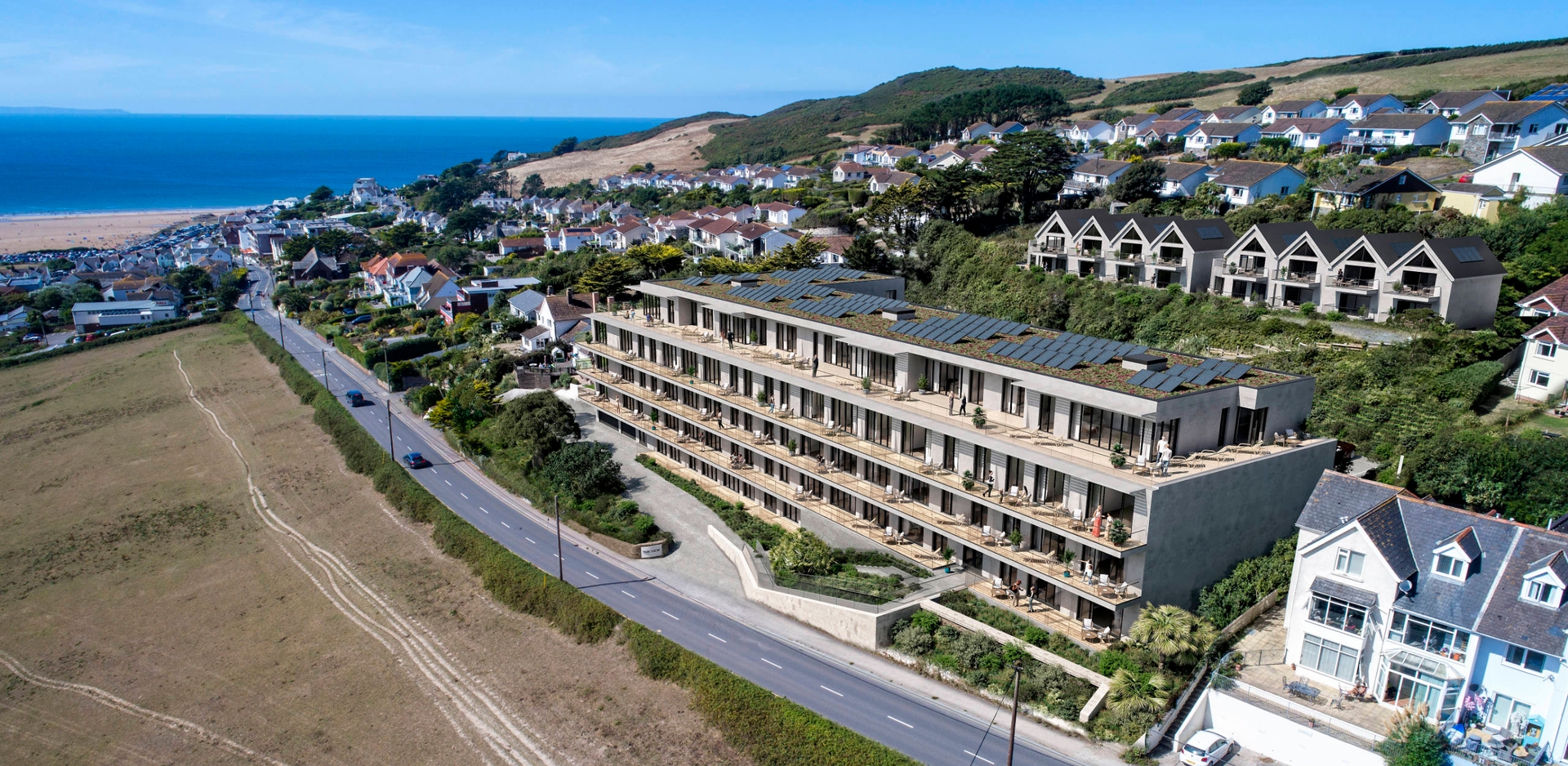 Joint venture main image - showing a large development overlooking the sea