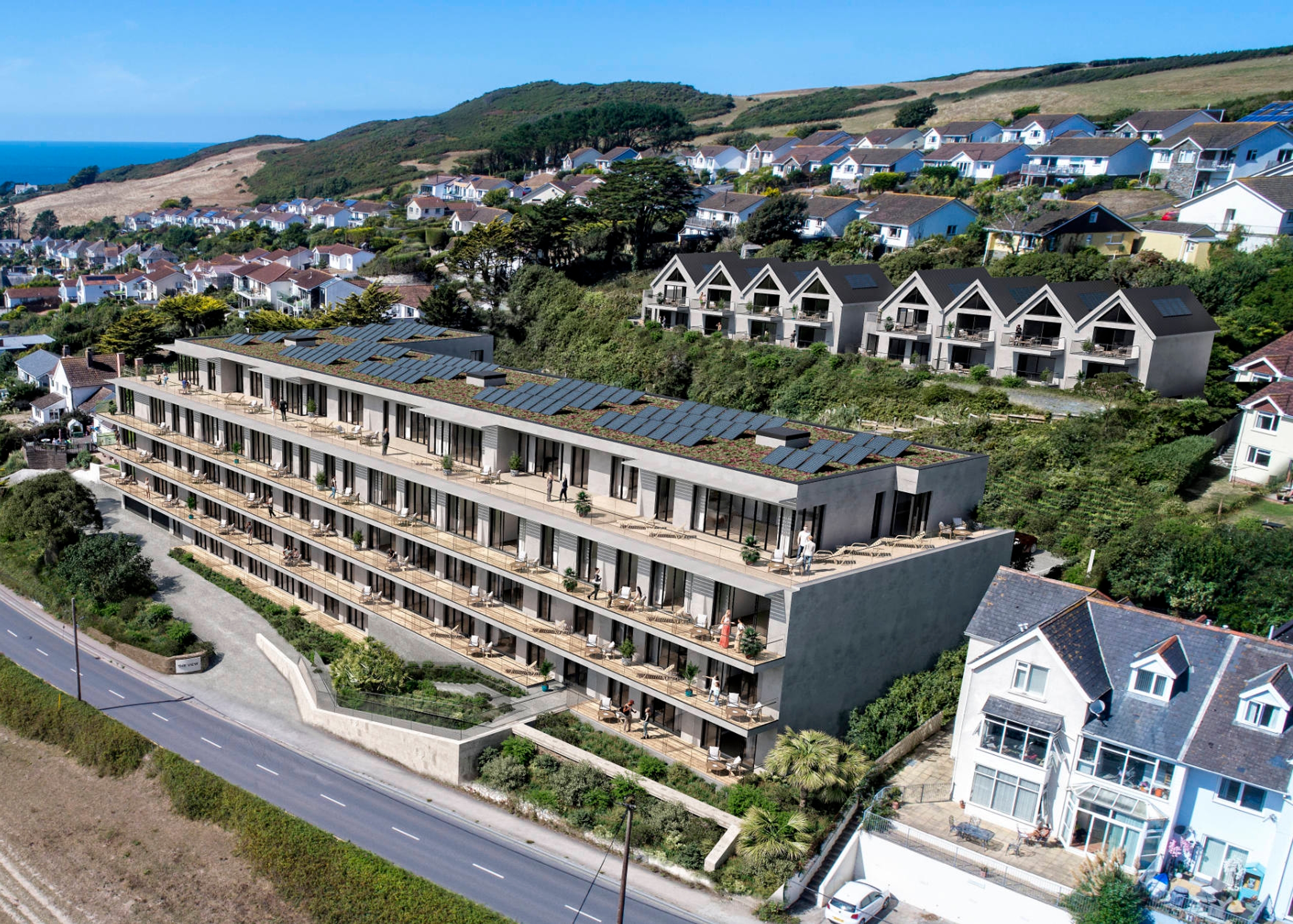 Joint venture main image - showing a large development overlooking the sea